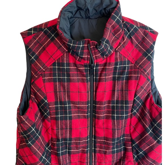 Pendleton Virgin Wool Plaid Vest Full Zip Sleeveless Jacket XL Menswear - Picture 1 of 7